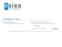 Tablet Screenshot of candidature.esiea.fr